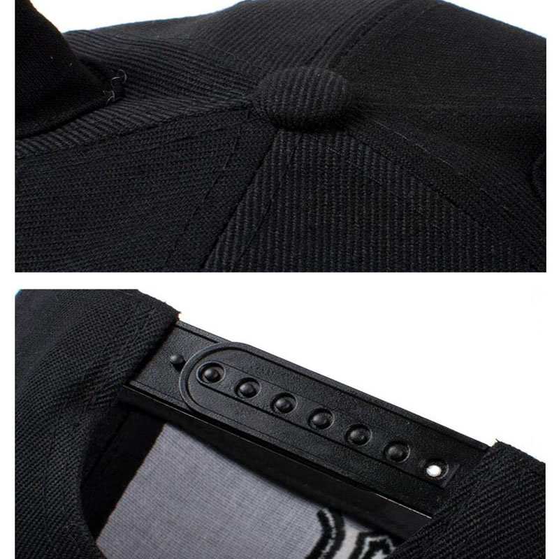 Horns Cap Men Women Baseball Cap Brim Straight Black Snapback Hat With Ears Kids Girls Boys Female Running Hip Hop cap