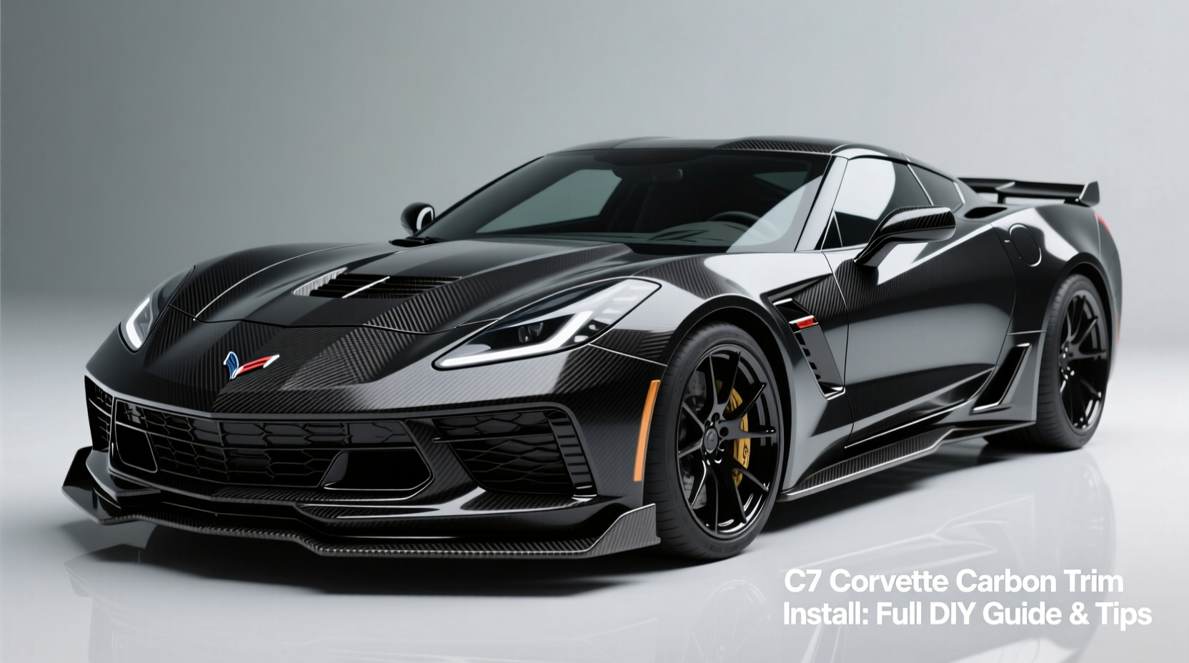 c7 corvette carbon trim install