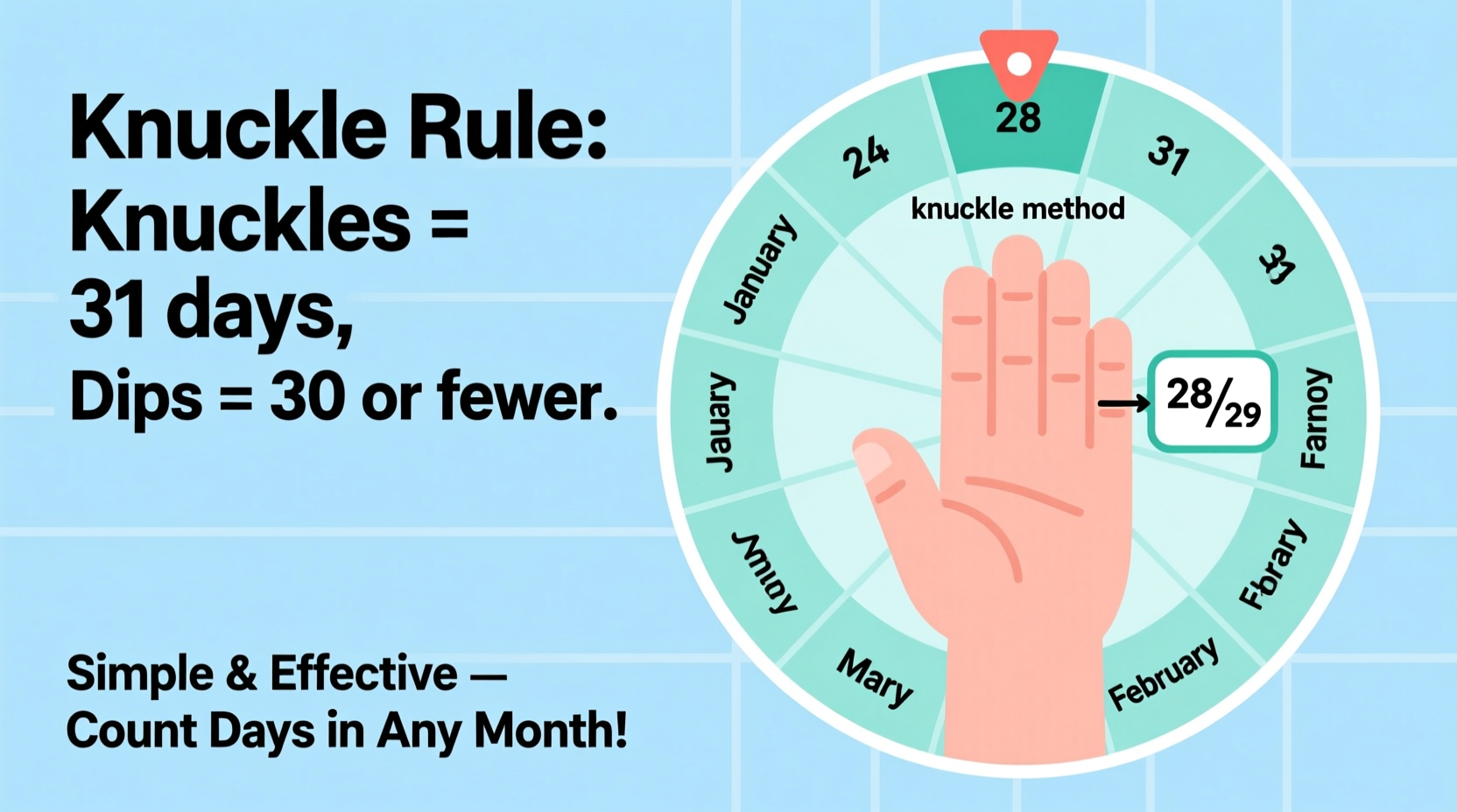 simple and effective methods to accurately count the days in any month