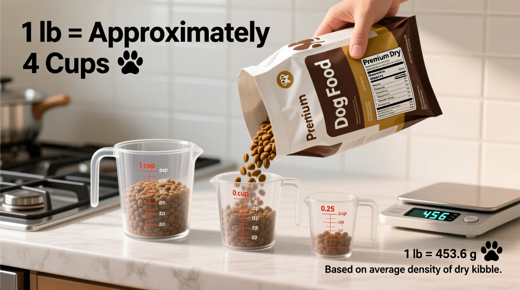 How Many Cups in a Pound of Dog Food? Exact Conversion Guide