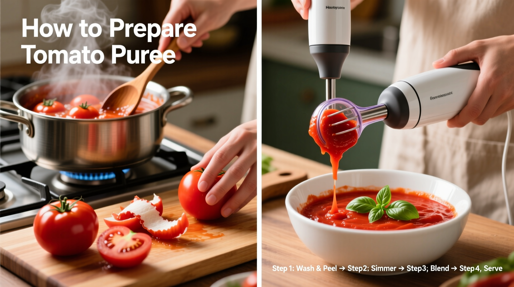 how to prepare tomato puree
