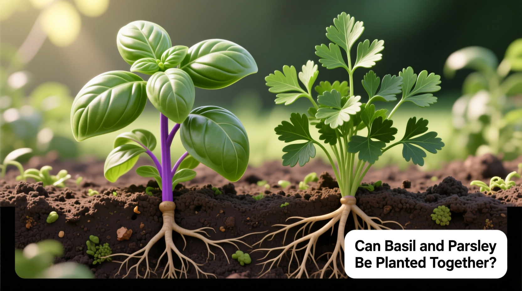 can basil and parsley be planted together