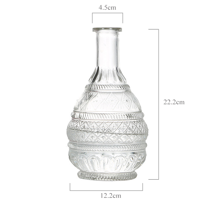 Wholesale Cheap Clear Flower Table Vase Glass Centerpiece  For Wedding Party Decoration