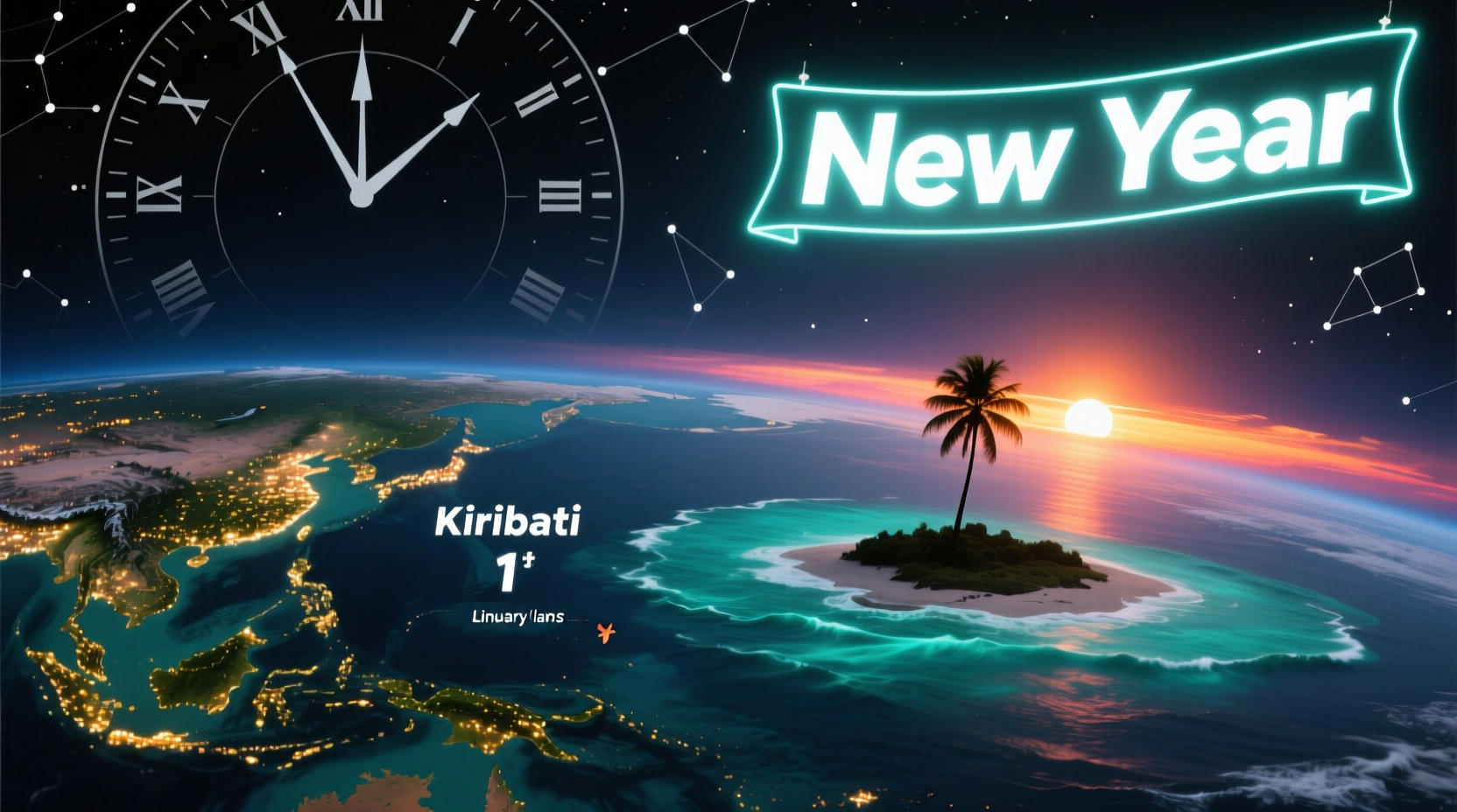 what country is the last to enter the new year