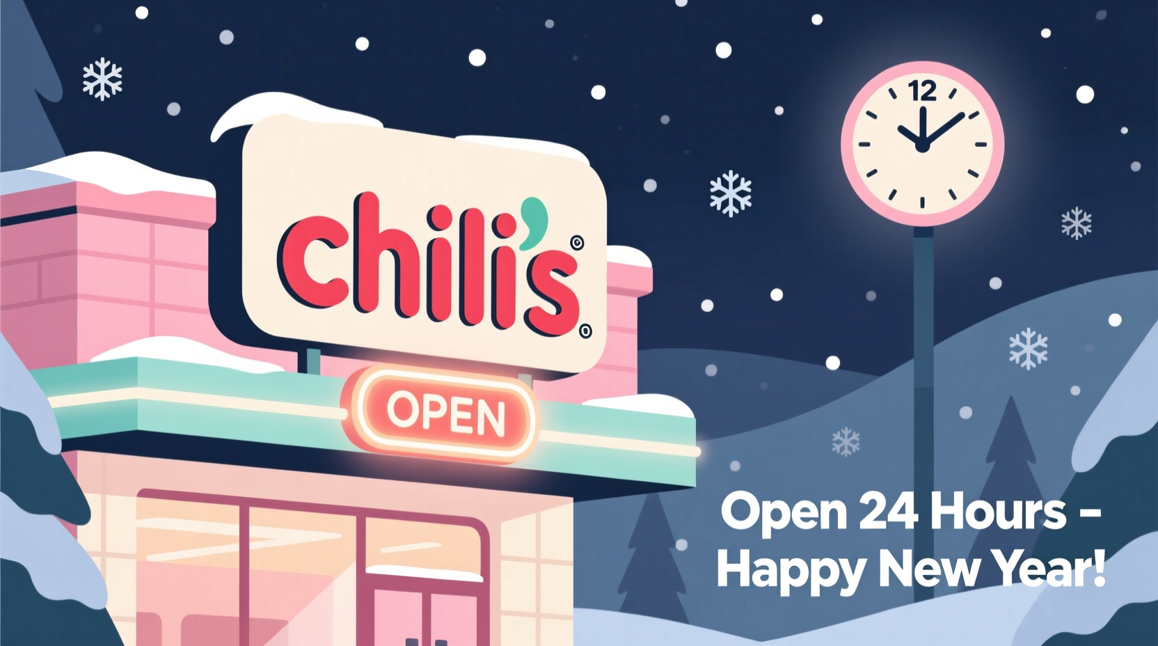 is chilis open on new years day 2026