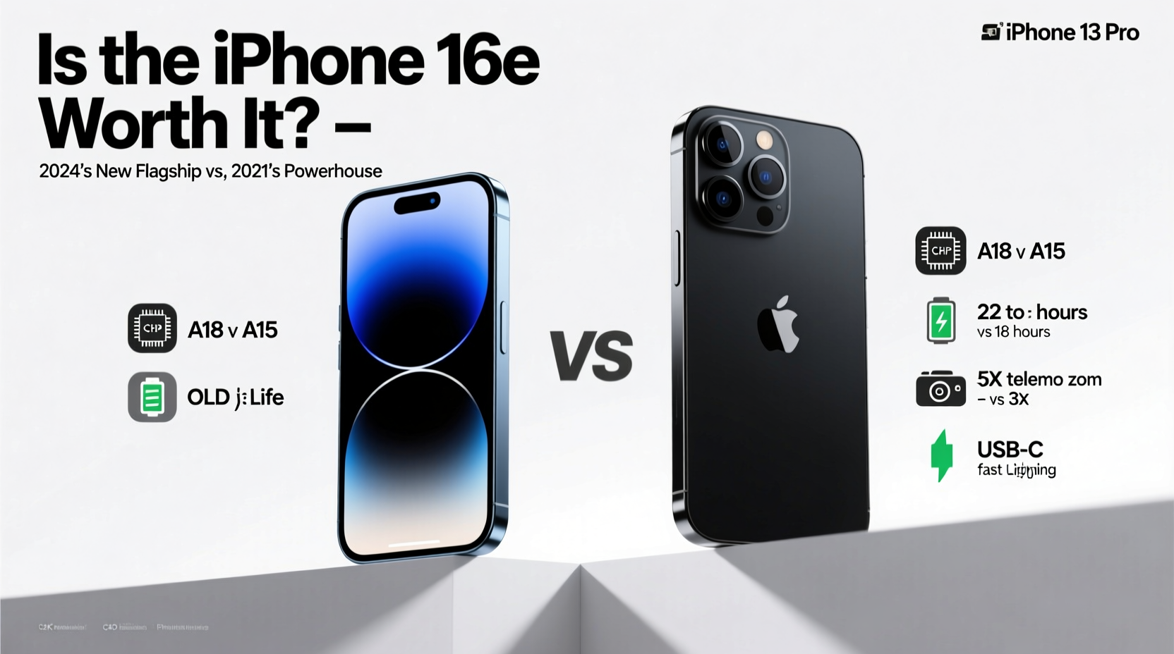 iphone 16e vs 13 pro is the newer model worth the upgrade or is the 13 pro still king