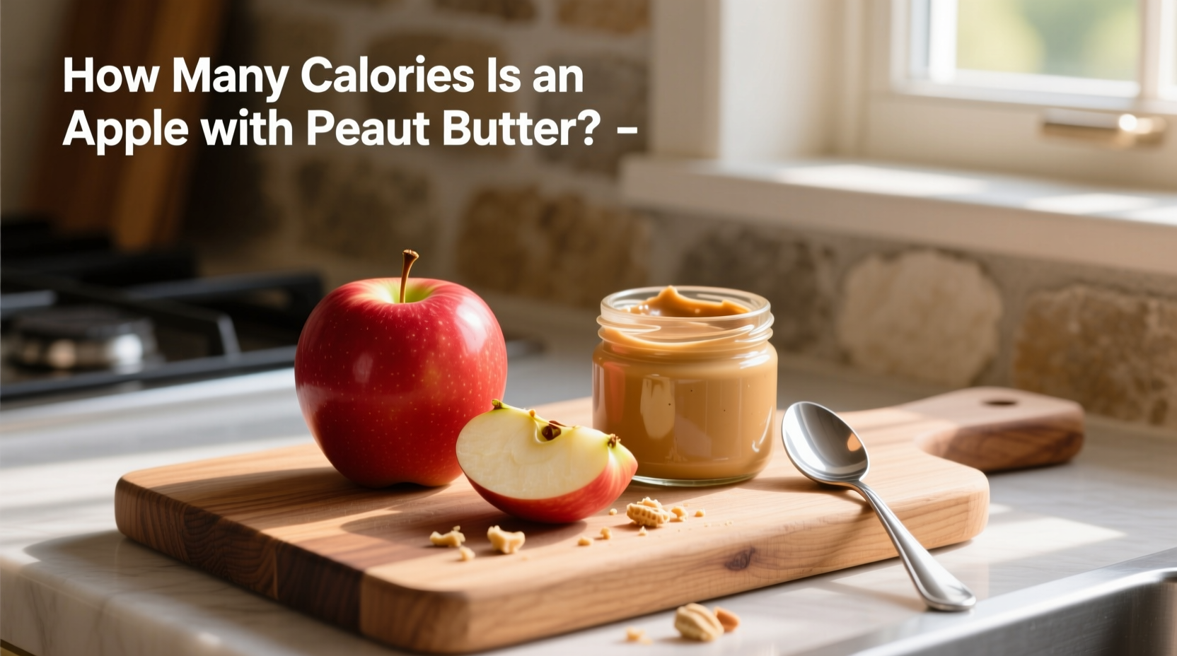 apple with peanut butter calories