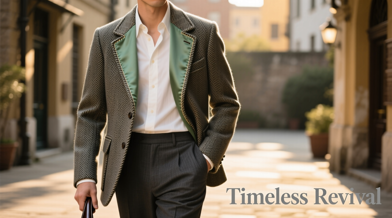 how to refresh and modernize a vintage tweed jacket for timeless style