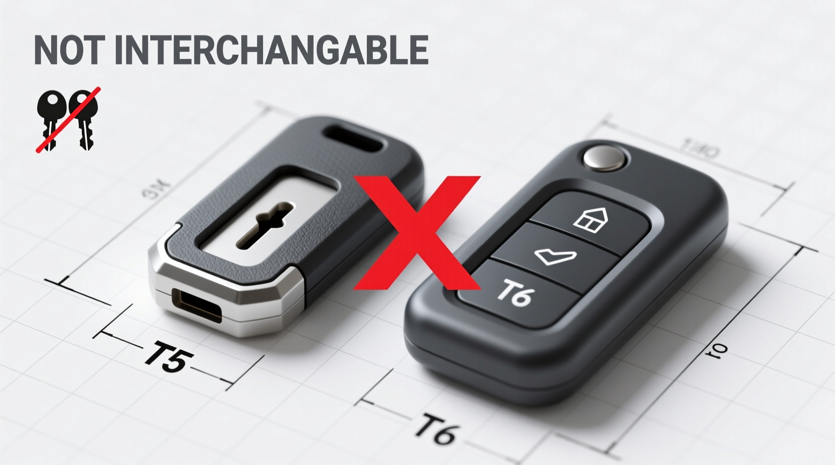 T5 vs T6 Key Case Compatibility: Not Interchangeable