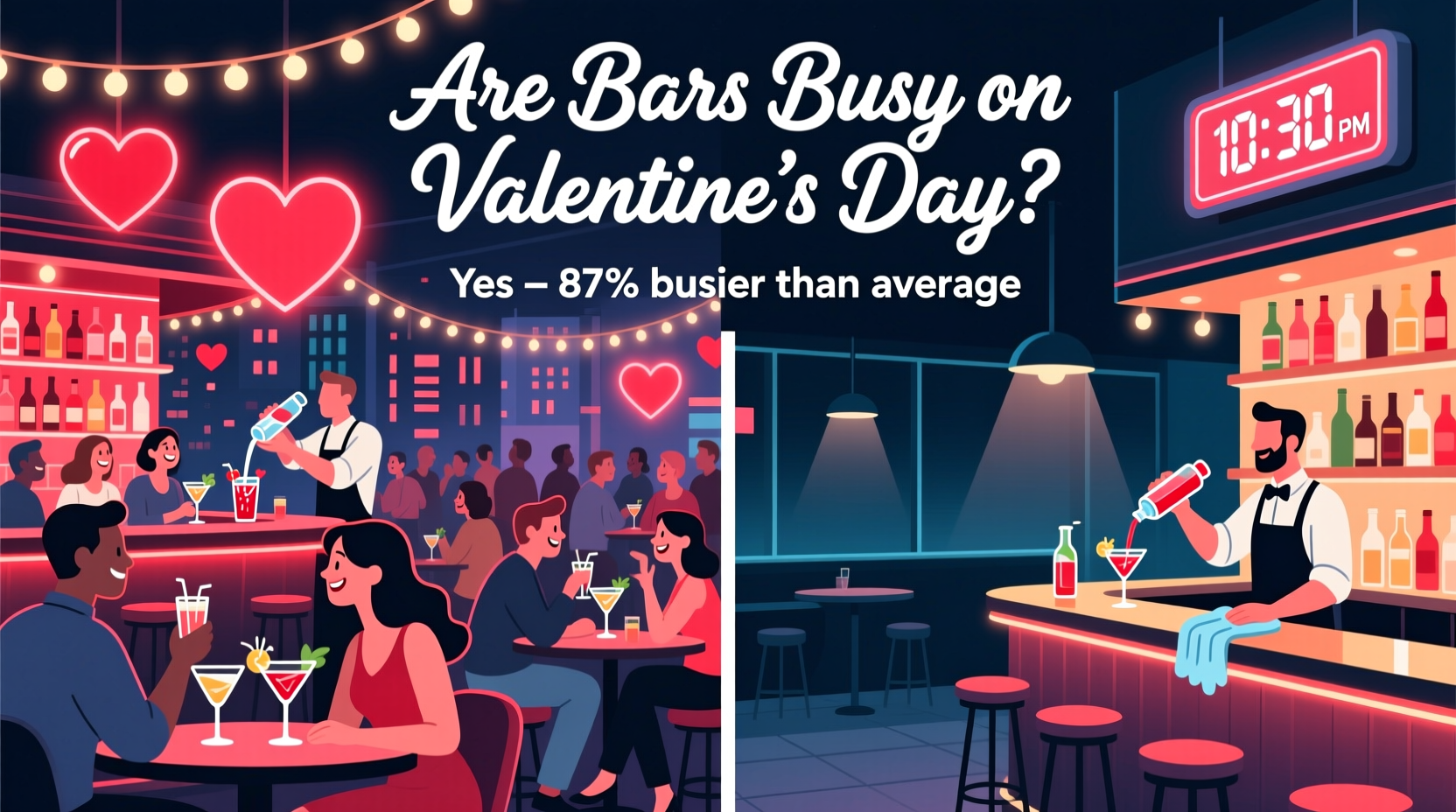 are bars busy on valentines day