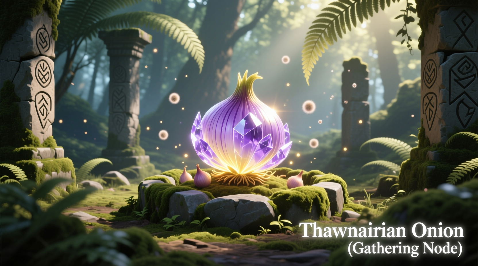 Thavnairian onion gathering node in Final Fantasy XIV