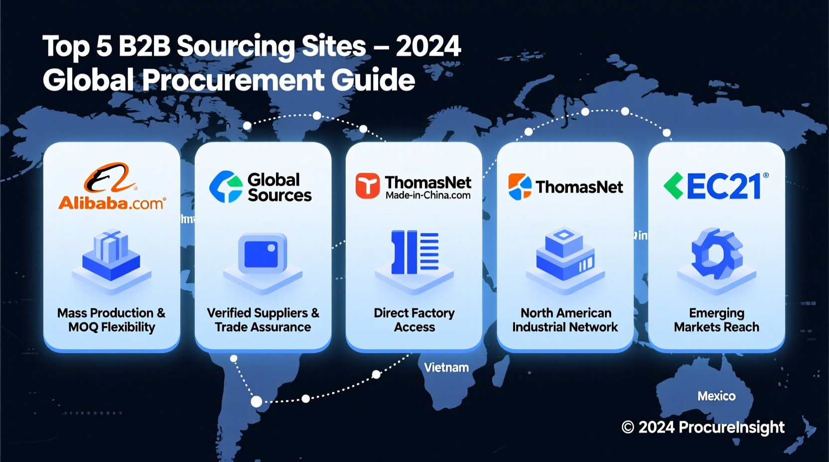 what are the top 5 b2b sourcing sites