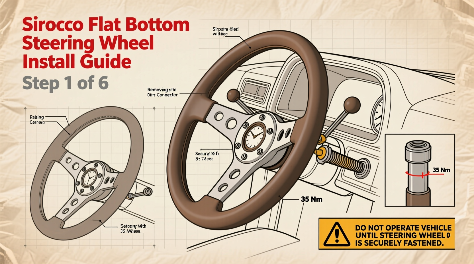 sirocco flat bottom install guide
