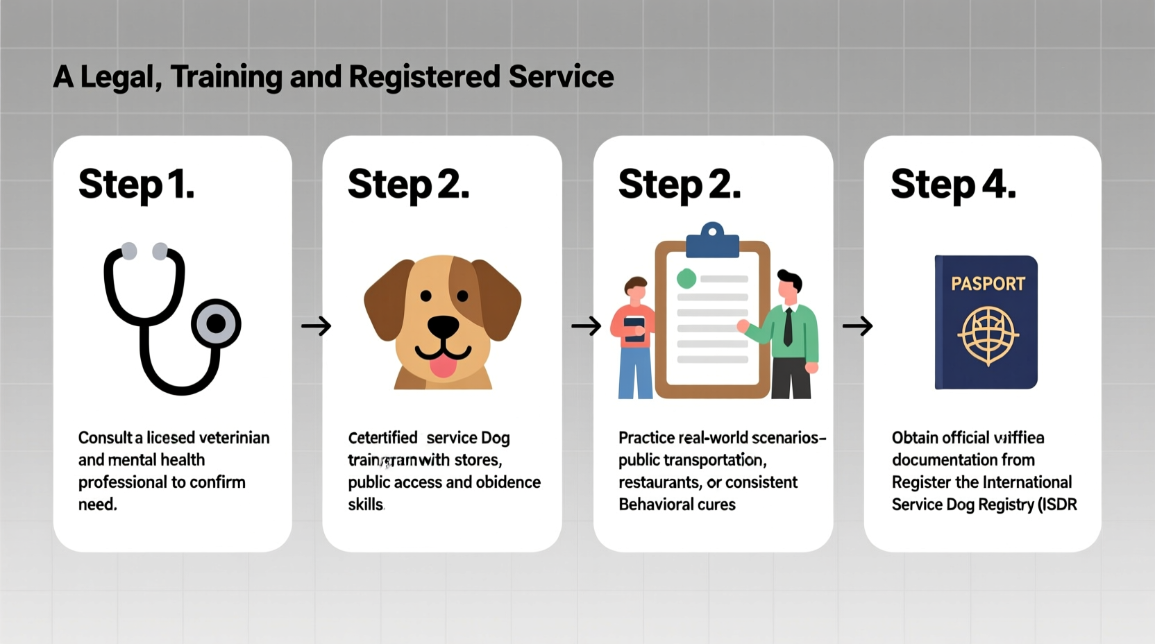 step by step guide how to legally train and register your dog as a service animal