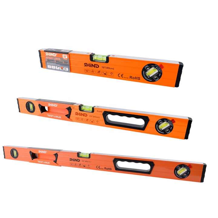 SHIND 94532 建設工具 水平器 50cm/20インチ CE認証付き 測定器 磁気