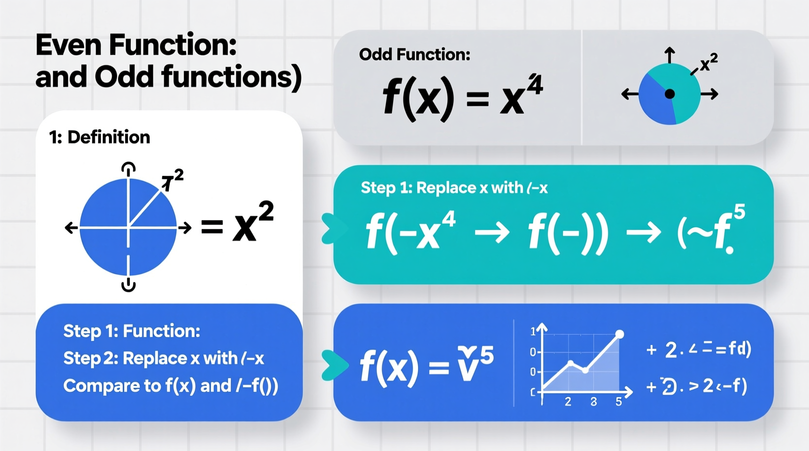 a step by step guide to identifying even and odd functions with examples