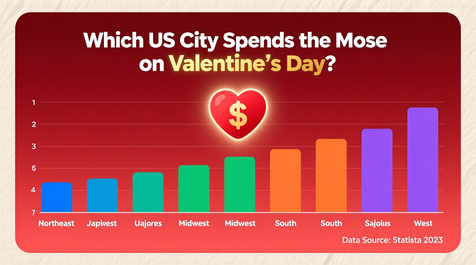 which us city spends the most money on valentines day