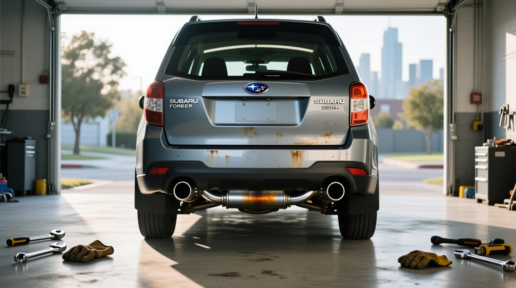 2014 subaru forester exhaust guide