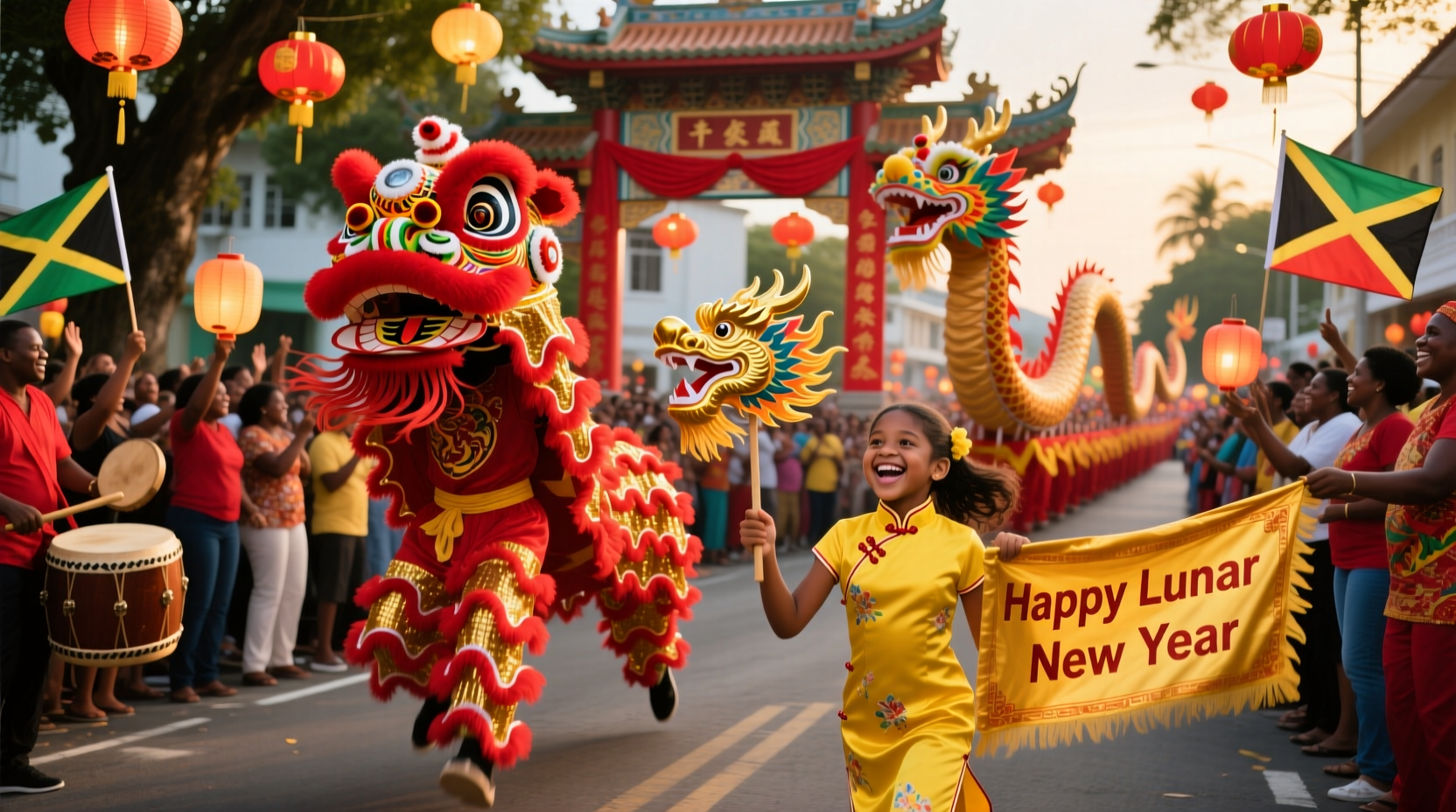 which caribbean country celebrate chinese new year