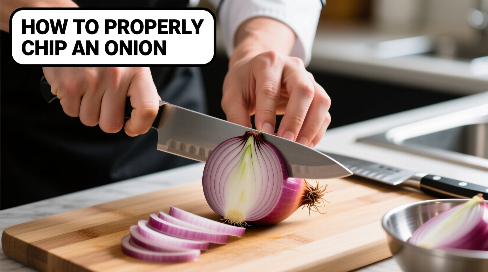how to properly chop an onion