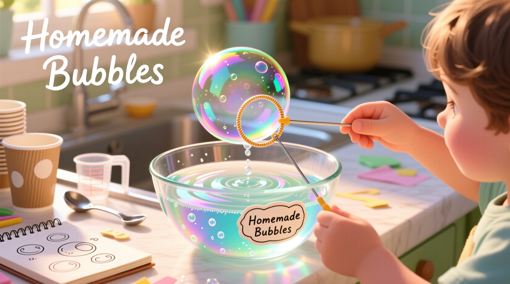 how to make homemade bubbles
