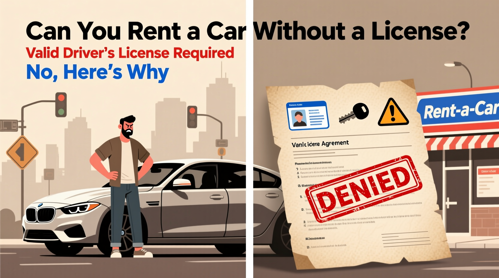 can you rent a car without a license