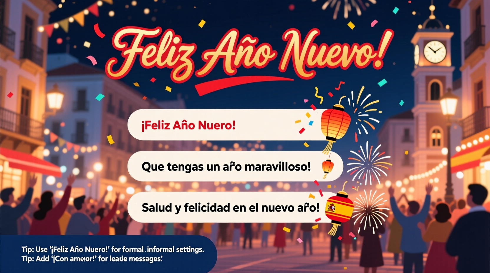 how to say happy new year in spanish