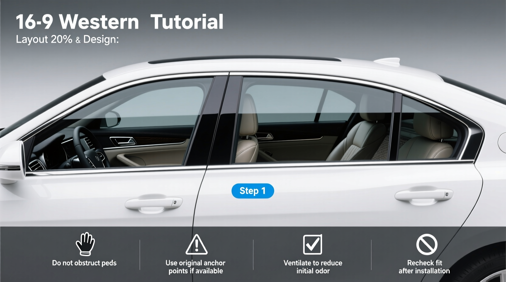 20 Light in Window Tint on a White Car Buying Guide