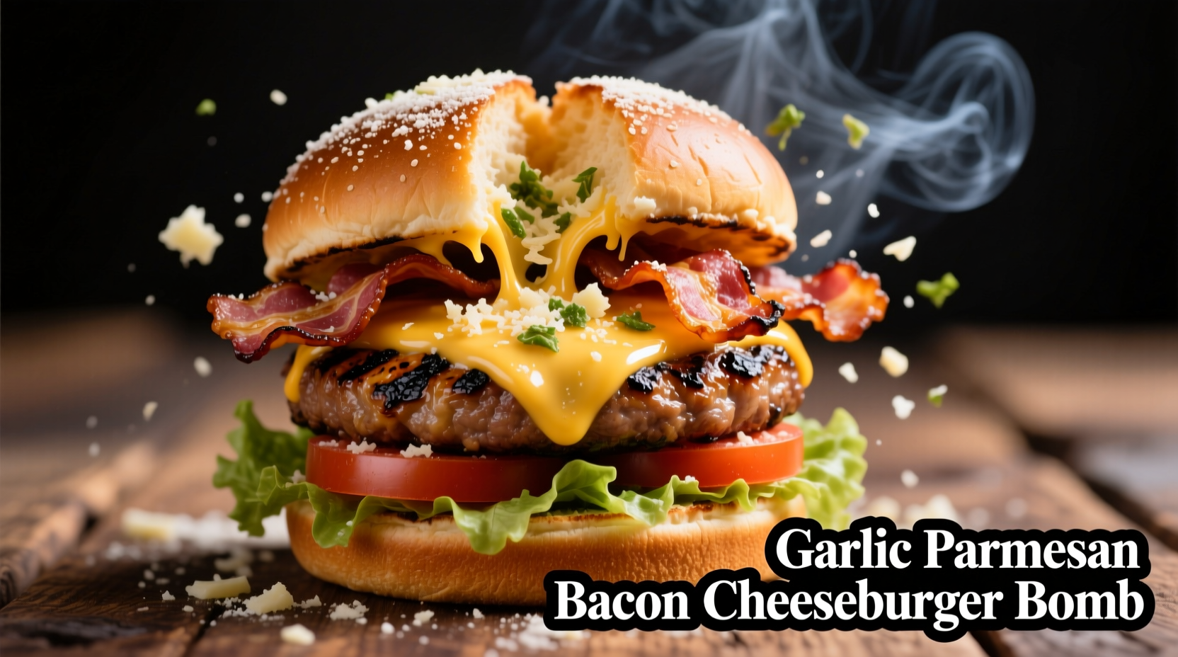 garlic parmesan bacon cheeseburger bombs