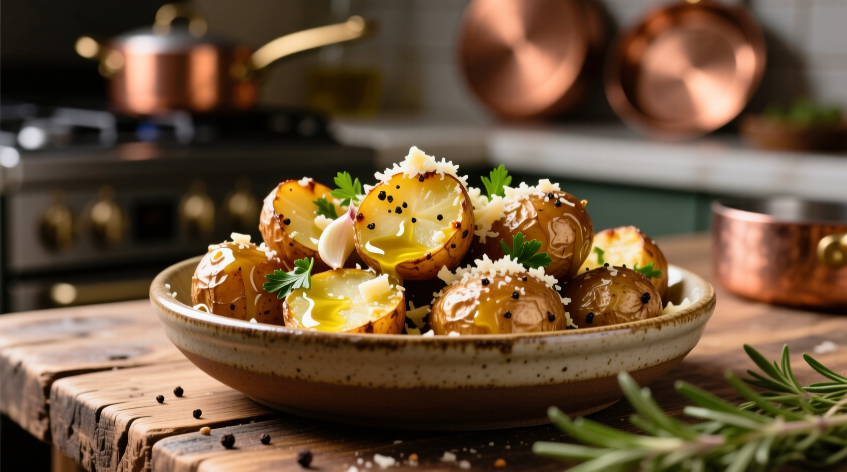 Perfect Roasted Potatoes with Garlic and Parmesan Recipe