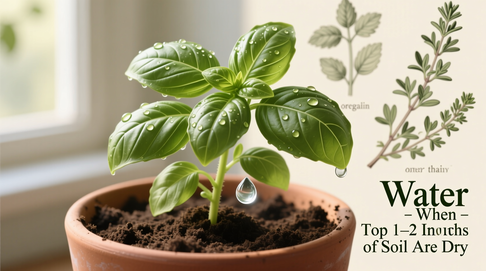 how often water basil plant