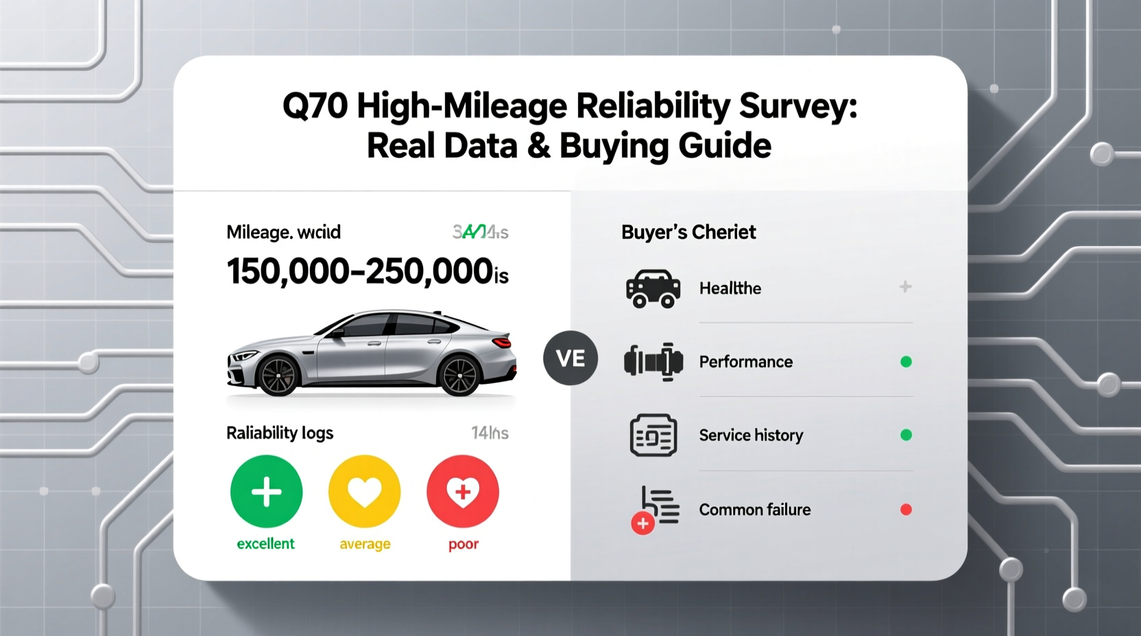 q70 high mileage reliability survey