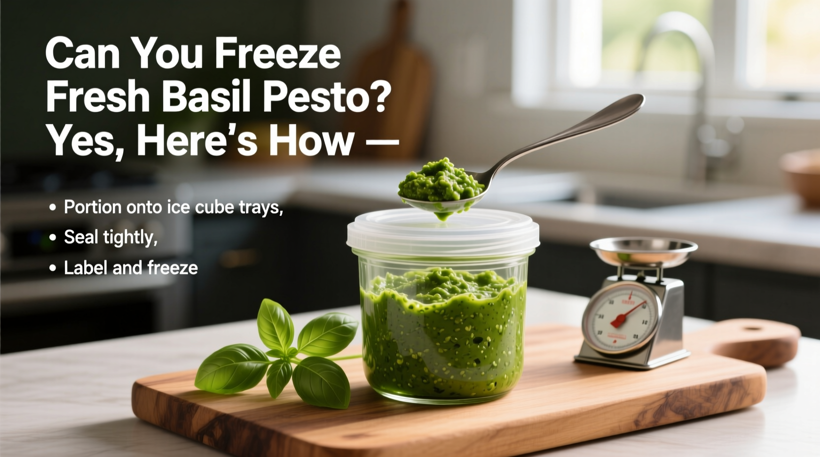 Can You Freeze Fresh Basil Pesto? Yes, Here's How