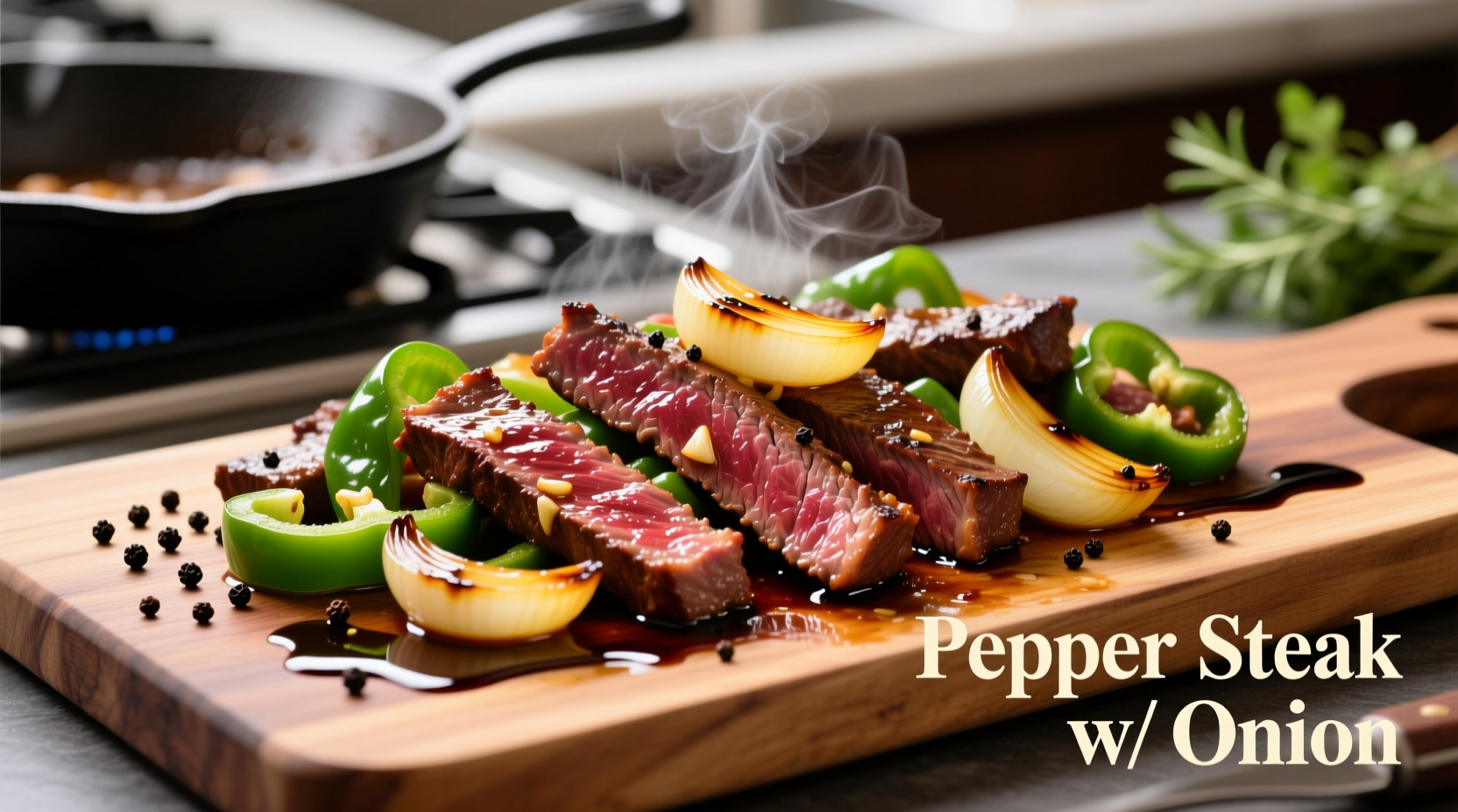 pepper steak w onion