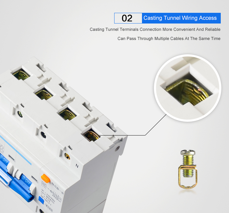 Singi SWMLE-100 2P+N 63A 80A 100A rcbo 300ma earth leakage Miniature circuit breaker safety electrical disjoncteur disjuntor