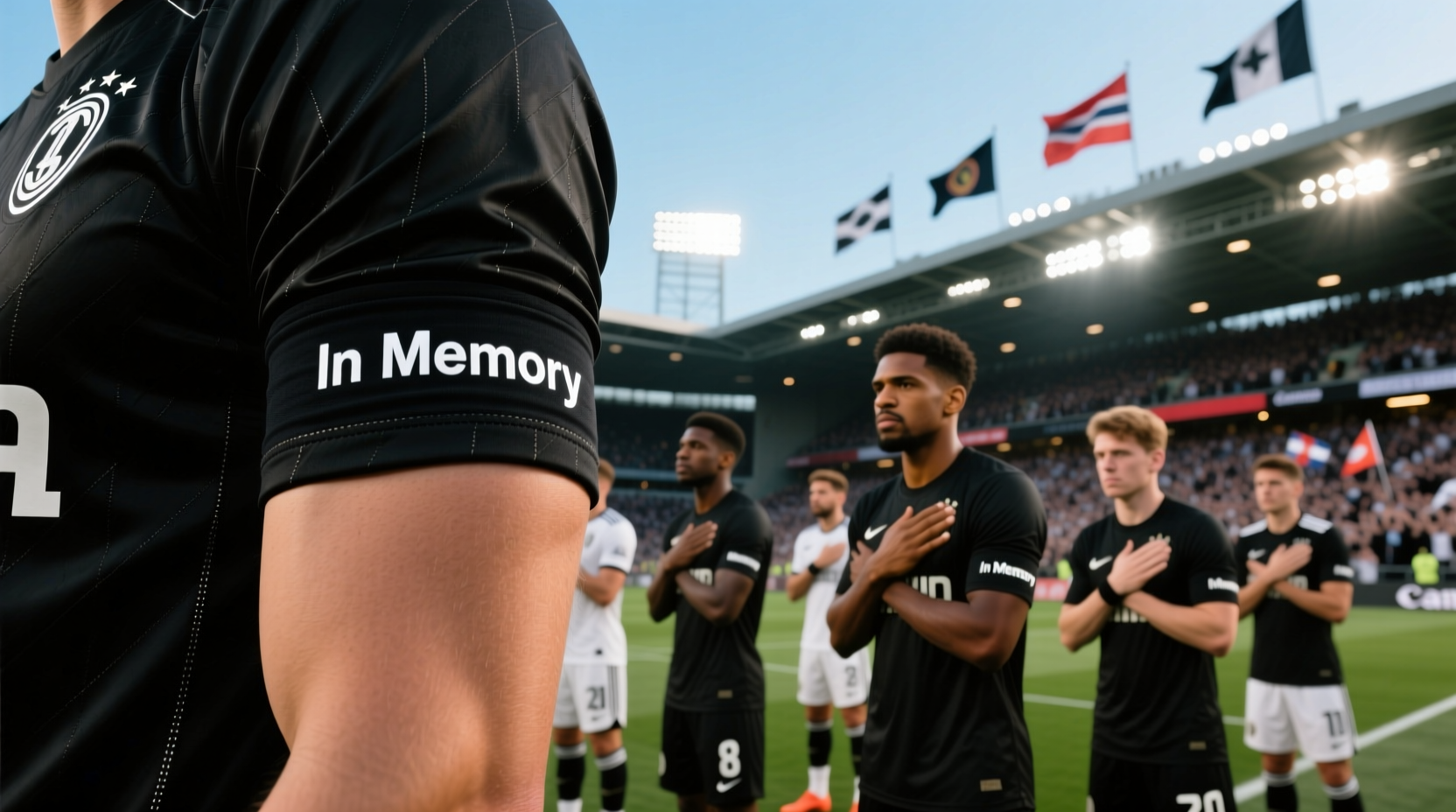 black armbands in football today 2024 why players wear them