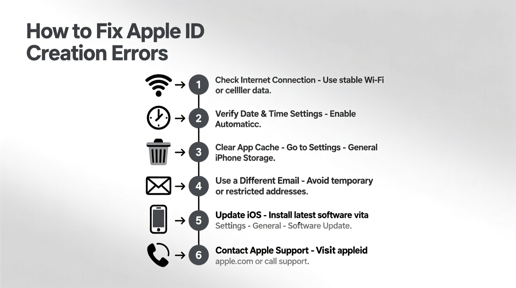 cant create apple id reasons how to fix it