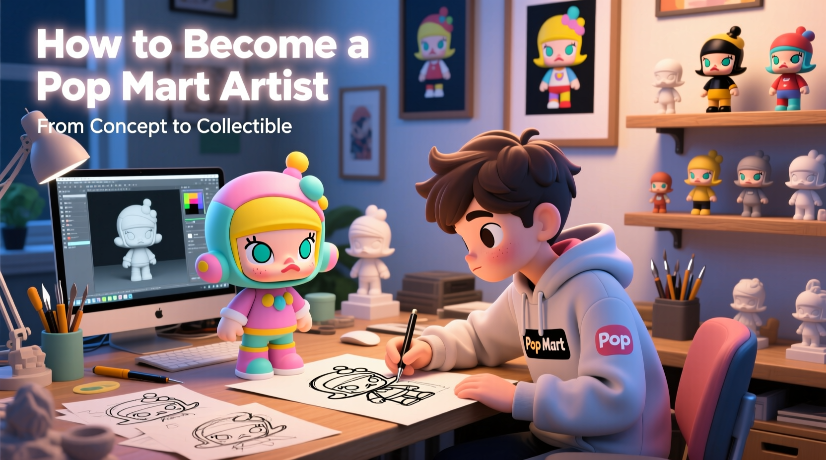 how to become a pop mart artist