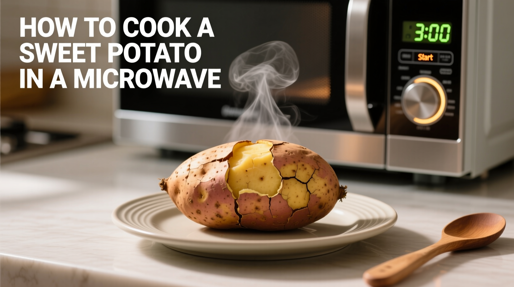 how to cook a sweet potato in a microwave