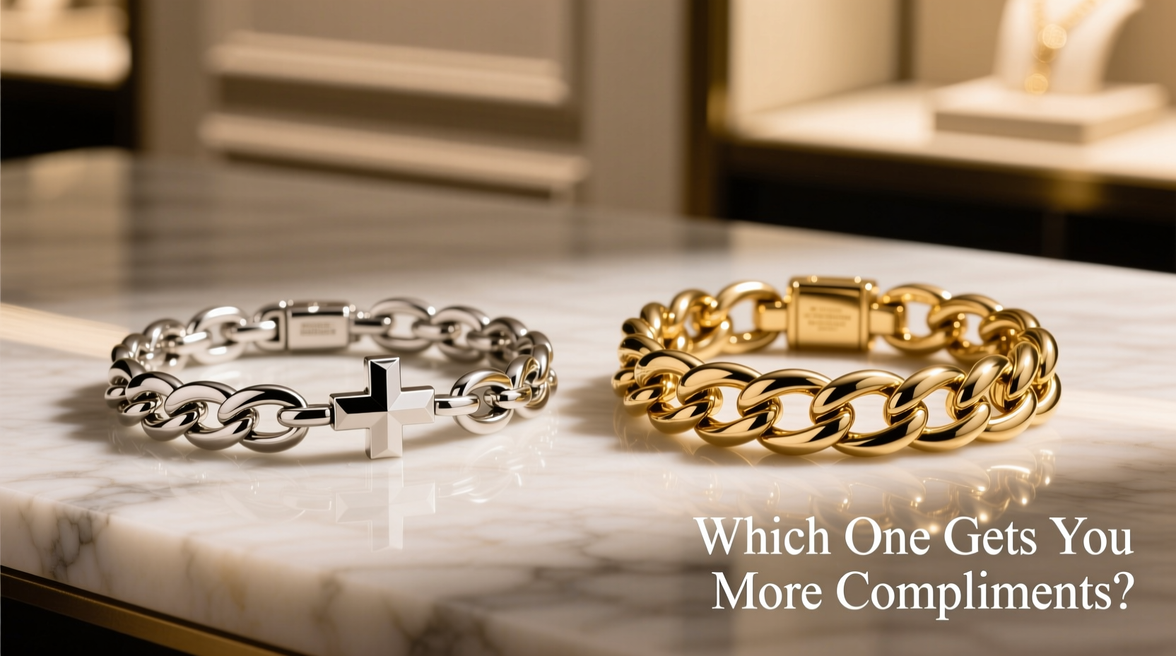 cross chain vs cuban link bracelet which one gets you more compliments