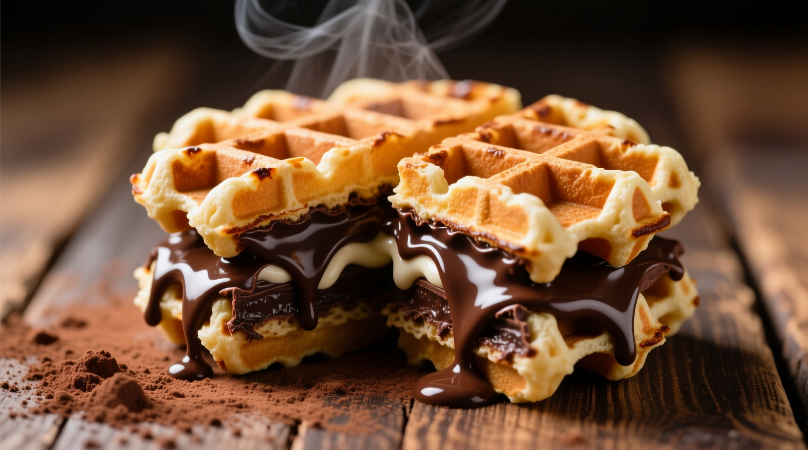 you should make waffled chocolate sandwiches