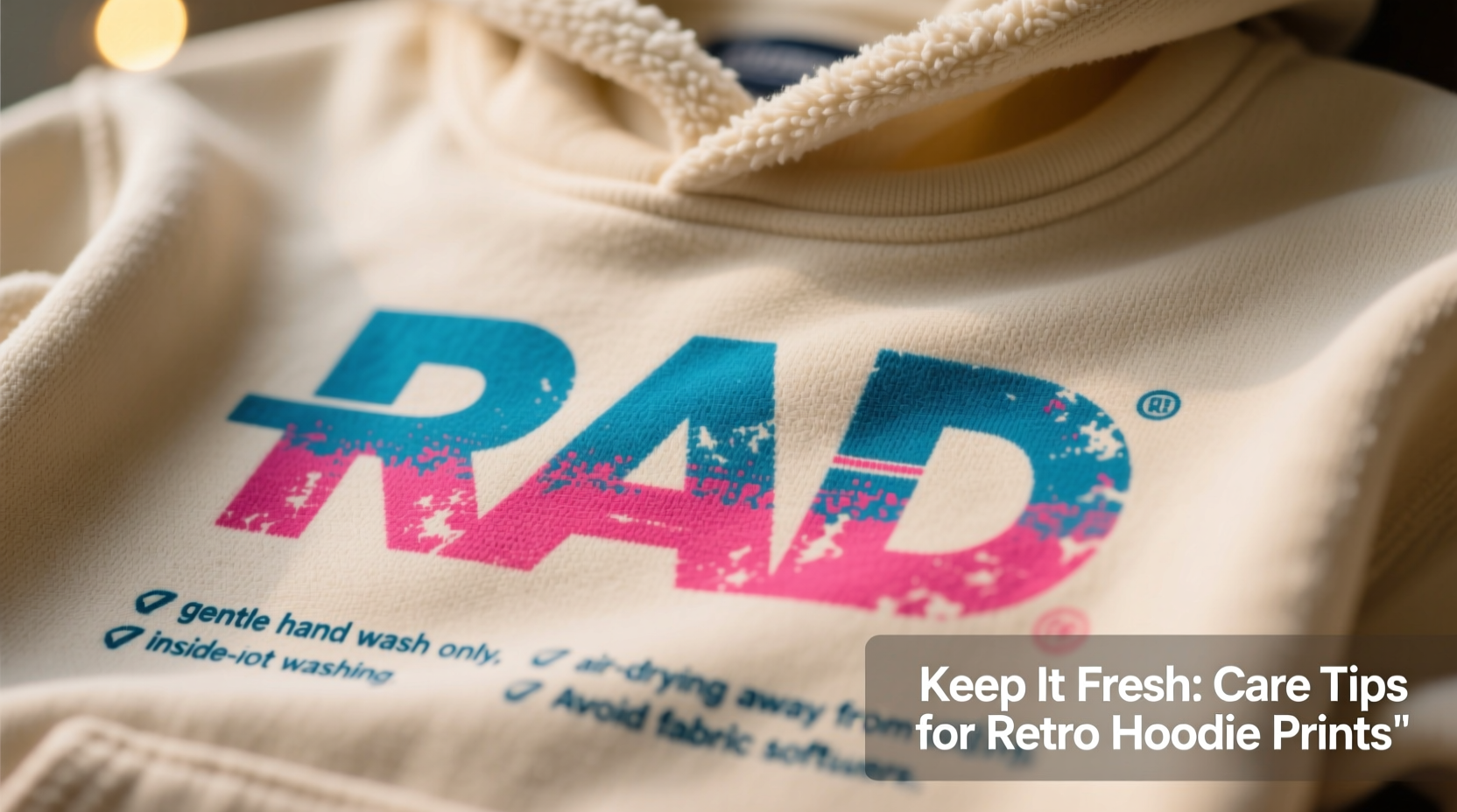 essential tips for caring for retro letter prints on hoodies to keep them vibrant and durable