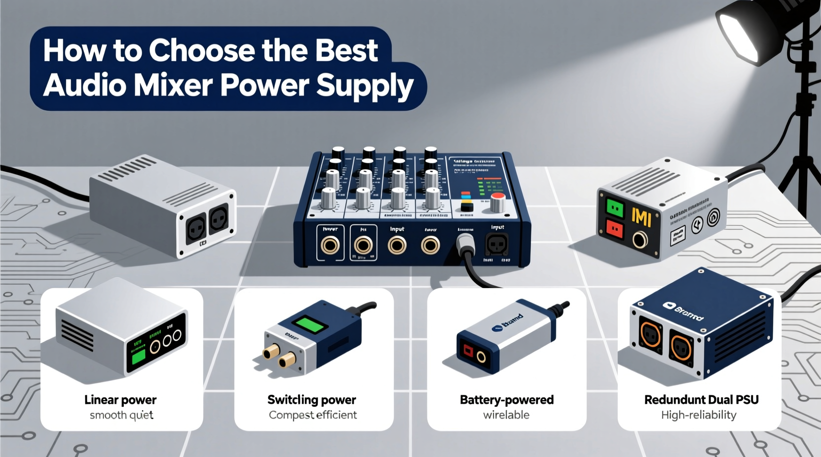 audio mixer power supply