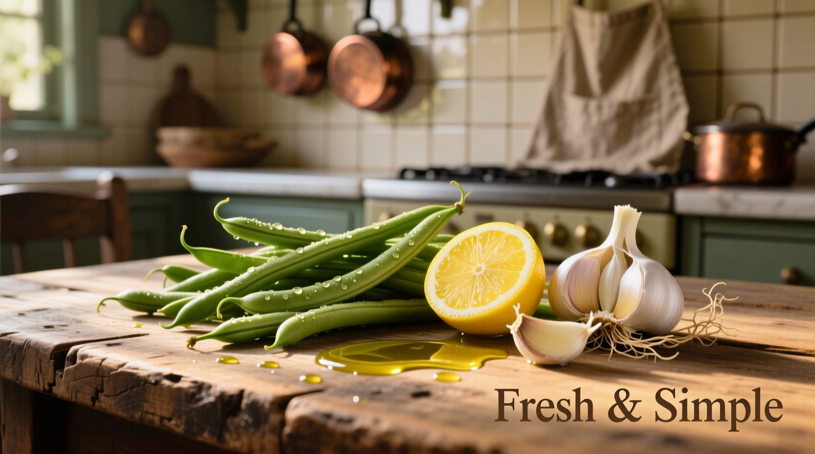 green beans lemon garlic