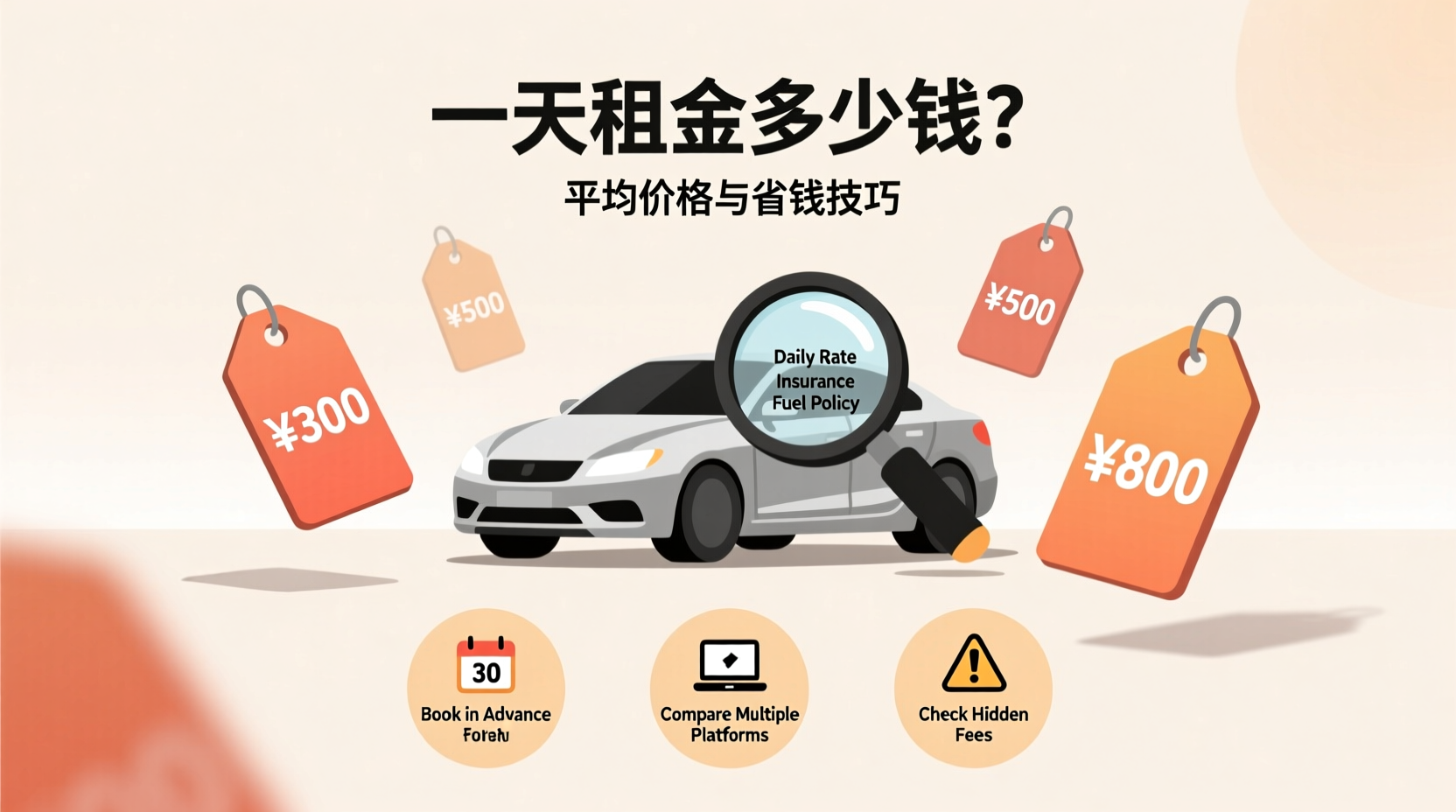 how much is a rental car for one day