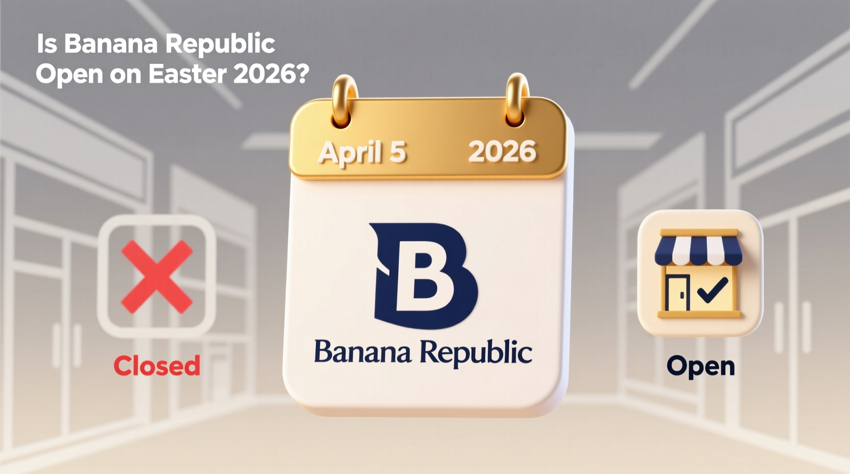 Is Banana Republic Open on Easter 2026?