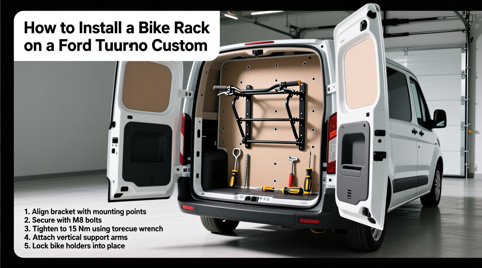 How to Install a Bike Rack on a Ford Tourneo Custom