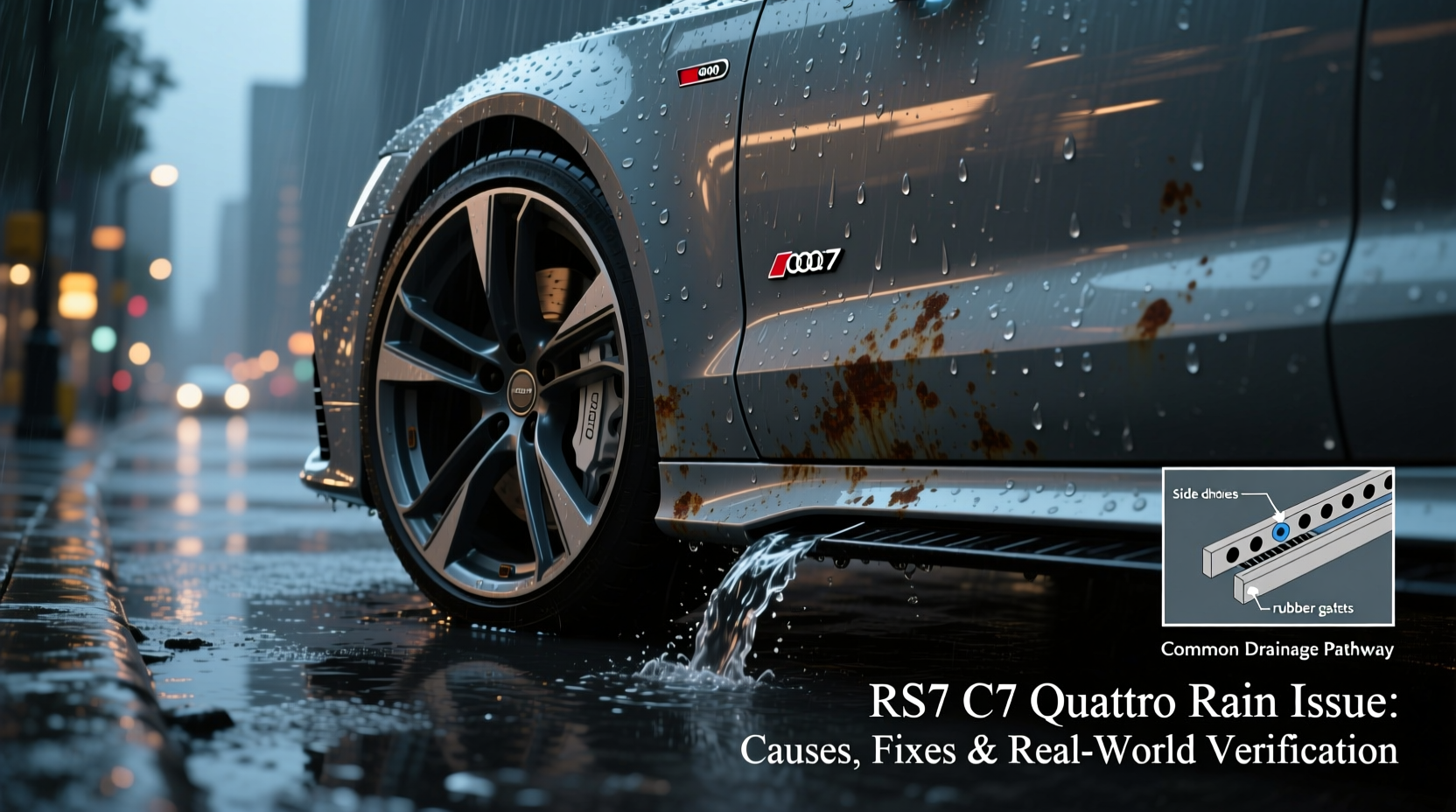 rs7 c7 quattro rain issue
