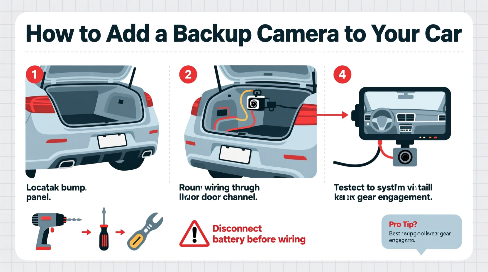 how to add backup camera to car