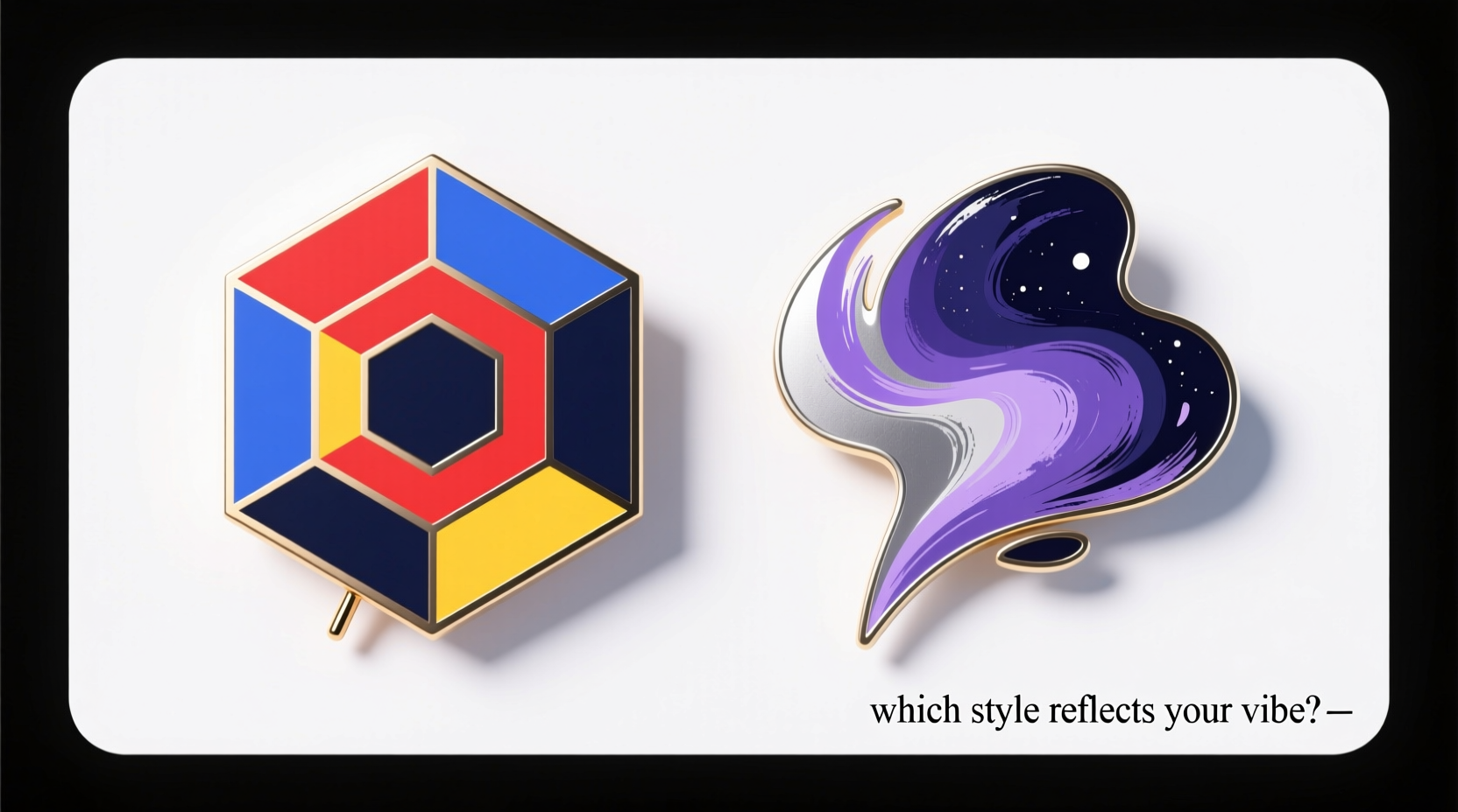 geometric vs abstract pins which style reflects your vibe